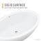 Anzzi Kekehun 6.3 ft. Solid Surface Freestanding Bathtub in Matte White FT-AZ8415 - alternate 9